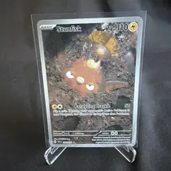 Stunfisk 202/191 Pokemon Sv08: Surging Sparks Holo Illustration Rare NM - Image 1