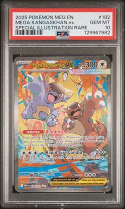2025 POKEMON MEG EN-MEGA EVOLUTION #182 MEGA KANGASKHAN EX PSA 10 - Image 1