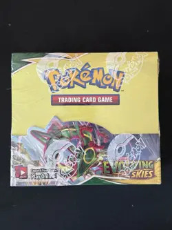 Pokemon Evolving Skies Booster Box Sword & Shield FACTORY SEALED in acrylic case - Image 2
