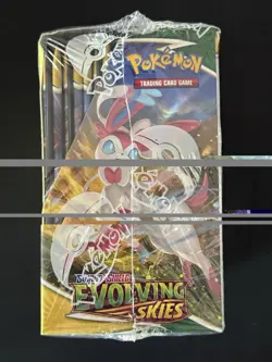 Pokemon Evolving Skies Booster Box Sword & Shield FACTORY SEALED in acrylic case - Image 5