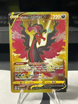 Glaraian Moltres V Gold Pokemon TCG Brilliant Stars 183/172 - Image 1