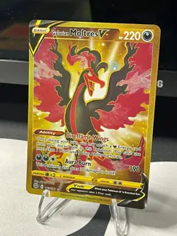 Glaraian Moltres V Gold Pokemon TCG Brilliant Stars 183/172 - Image 3