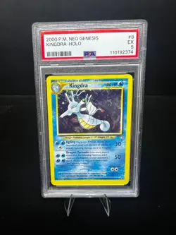 2000 POKEMON NEO GENESIS #8 KINGDRA-HOLO PSA 5 - Image 1