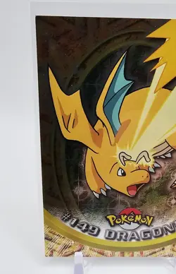 2000 Topps Pokemon TV Animation Edition Holo Foil #149 Dragonite Blue Label - Image 3