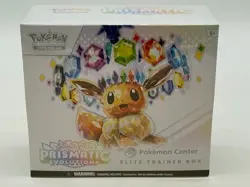 POKEMON CENTER EXCLUSIVE Scarlet & Violet Prismatic Evolutions Elite Trainer Box - Image 1