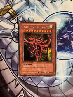 (43) Yu-Gi-Oh! Slifer the Sky Dragon YMA-EN001 Secret Prismatic Rare MP - Image 1