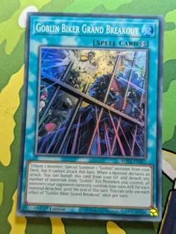 Goblin Biker Grand Breakout - ROTA-EN057 - Super Rare 1st Edition Yugioh - Image 1