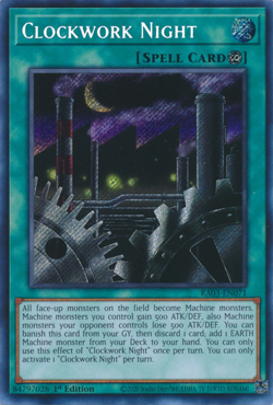 �Clockwork Night (Secret ) - 1st RA03 Quarter Century Bonanza N MINT YUGIOH - Image 1