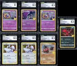 Pokemon English Celebrations Holo LOT - 7 CGC Graded Cards (Lugia + Others) - Image 1