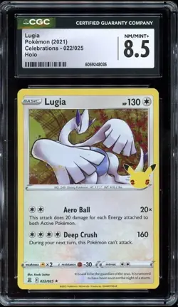 Pokemon English Celebrations Holo LOT - 7 CGC Graded Cards (Lugia + Others) - Image 2