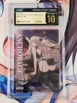 Azur Lane Clear Card Collection Vol. 1 No. 09 Anchorage CGC 10 Pristine - Image 1