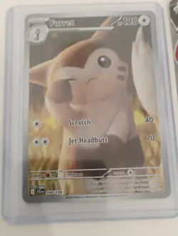 Pokemon Furret Illustration Rare/Enamorus Trainer Gallery/Full Art Holo Cards - Image 4