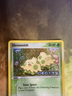 Pokemon TCG 2005 Shroomish 72/107 EX Deoxys Reverse Holo Rare Stamped Card - Image 2