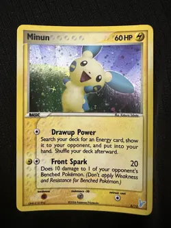 Minun Holo 6/12 EX Trainer Kit NM - Vintage Pokemon Card - Image 1