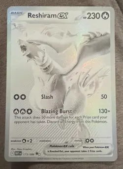 Reshiram ex - White Flare (173/086) - Black White Rare Pokemon Card - Holofoil - Image 4