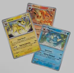Flareon Vaporeon Jolteon SVP 167 168 169 Prismatic Evolutions Promo Pokemon Card - Image 1