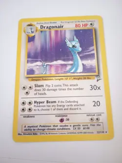 Dragonair 18/102 2nd Edition Pokemon Card Base Set TCG RARE NM - Image 1