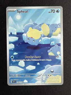 Pokemon Card Spheal 199/191 Surging Sparks Illustration Rare Near Mint - Image 1