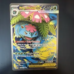 Pokemon TCG Mega Venusaur EX 155/132 Mega Evolution ENGLISH Pokemon Card NM - Image 1