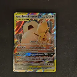 Eevee & Snorlax GX 120/181 Tag Team Team Up Ultra Rare Pokemon Card HP - Image 1