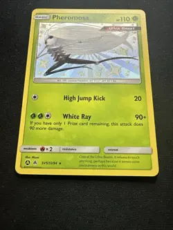 Pheromosa SV5/SV94 Hidden Fates: Shiny Vault Holo 2019 Pokemon Card NM - Image 3