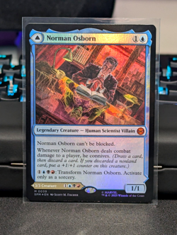 MTG Norman Osborn M 0039 Foil Card Spider-Man: Marvel Universe No Reserve - Image 1