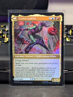 MTG Norman Osborn M 0039 Foil Card Spider-Man: Marvel Universe No Reserve - Image 4