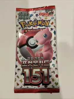 Pokemon Card 151 sv2a Factory SEALED KOREAN Booster 1 Pack - Image 1