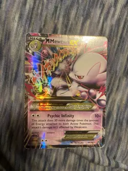 Pokemon Mega-Mewtwo-EX Holo Ultra Rare TCG Card Breakthrough 64/162 - Image 1
