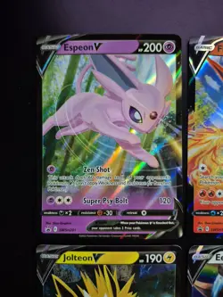 COMPLETE EEVEELUTIONS V 9 Card Set Pokemon TCG NM English Eevee - Image 2