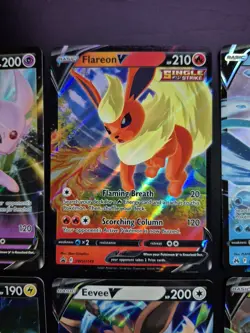 COMPLETE EEVEELUTIONS V 9 Card Set Pokemon TCG NM English Eevee - Image 3