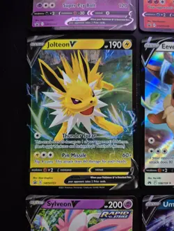 COMPLETE EEVEELUTIONS V 9 Card Set Pokemon TCG NM English Eevee - Image 5