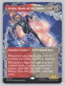 Arana, Heart of the Spider (Borderless) Normal R Marvel's Spider-Man 213 NM - Image 1