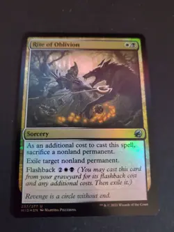 Rite of Oblivion Innistrad: Midnight Hunt Foil Magic Gathering MTG NM - Image 1