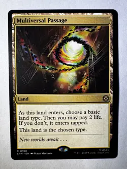 Multiversal Passage #180 - MTG Marvel’s Spider-Man - Rare Land (2 Life Untapped) - Image 1
