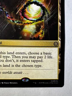 Multiversal Passage #180 - MTG Marvel’s Spider-Man - Rare Land (2 Life Untapped) - Image 4