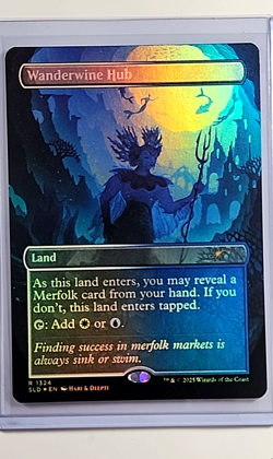 2025 MTG Magic the Gathering Secret Lair Borderless Foil #1324 Wanderwine Hub - Image 1