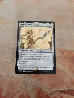 Sword Of The Animist Commander Final Fantasy MTG NM - Image 1