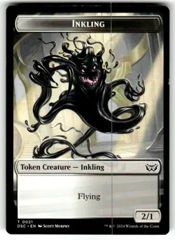 1x - INKLING \ SCARECROW (#21/23) Token - CMR: Duskmourn - NM MTG - Image 1