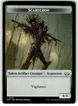 1x - INKLING \ SCARECROW (#21/23) Token - CMR: Duskmourn - NM MTG - Image 2