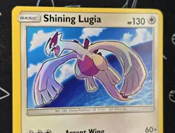 Pokemon TCG Shining Lugia SM82 Promo English Shining Legends Holo 2017 - Image 3