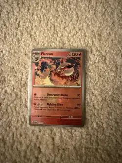 Pokemon TCG Flareon Poke Ball Pattern 013/131 Prismatic Evolutions - Image 2