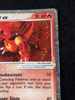 Pokemon EX Ruby & Sapphire Magmar ex 100/109 Holo Ultra Rare TWO SWIRLS 💫💫 - Image 2