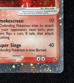 Pokemon EX Ruby & Sapphire Magmar ex 100/109 Holo Ultra Rare TWO SWIRLS 💫💫 - Image 3