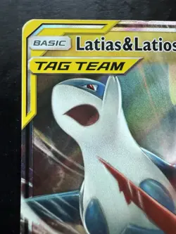 Pokemon Latias & Latios GX 113/181 Sm-Team Up Holo (Damaged/Creased) - Image 2