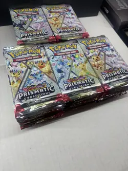 50x Pack LOT of Pokemon TCG S&V Prismatic Evolutions Sealed Booster Packs SEALED - Image 2