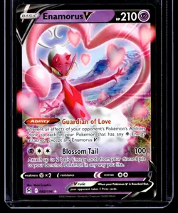 2022 Sword & Shield - Lost Origin Enamorus V Basic/Rare Holo V #82 - Image 1