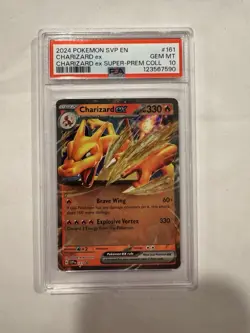 2024 POKEMON CHARIZARD EX 161 BLACK STAR PROMO Super Premium Collection PSA 10! - Image 1