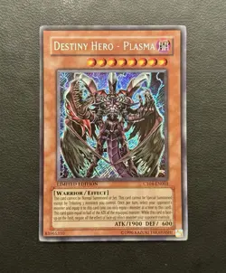 Yu-Gi-Oh! Destiny HERO - Plasma CT04-EN003 2007 Limited Edition Secret Rare LP - Image 1