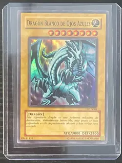 Spanish YUGIOH DL1-S001 Blue Eyes White Dragon Duelist League GEM MINT 2003 - Image 4